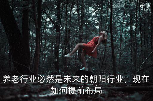 養(yǎng)老行業(yè)必然是未來(lái)的朝陽(yáng)行業(yè)，現(xiàn)在如何提前布局