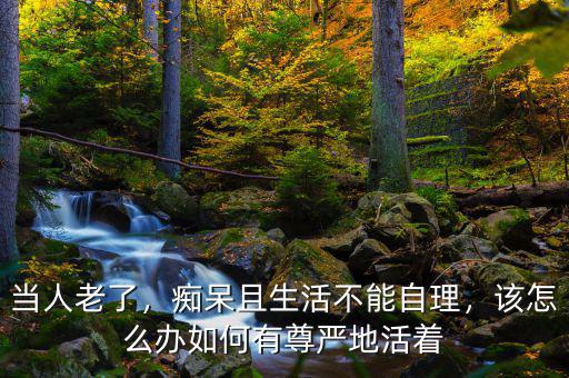 當(dāng)人老了，癡呆且生活不能自理，該怎么辦如何有尊嚴(yán)地活著