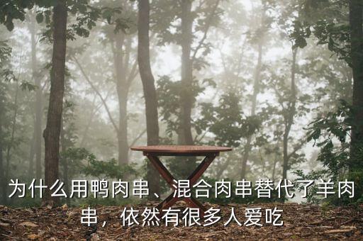 為什么用鴨肉串、混合肉串替代了羊肉串，依然有很多人愛吃