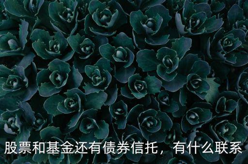 股票和基金還有債券信托，有什么聯(lián)系