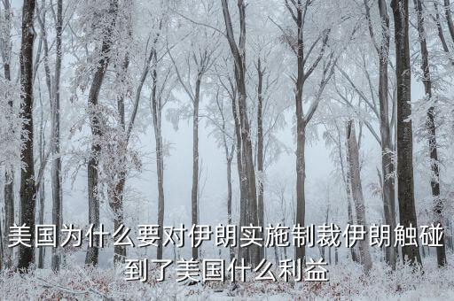 美國為什么對(duì)伊朗制裁,美國為什么要對(duì)伊朗實(shí)施制裁