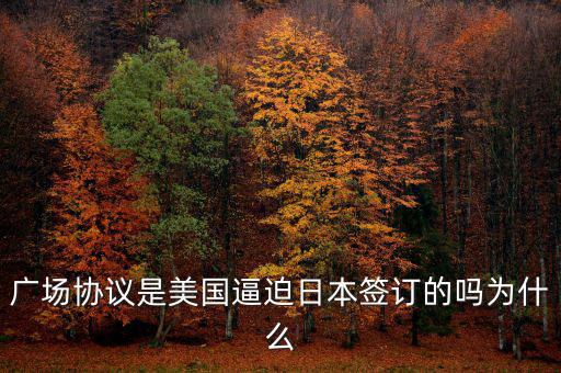 日本為什么同意廣場(chǎng)協(xié)議,日本一起簽的協(xié)議