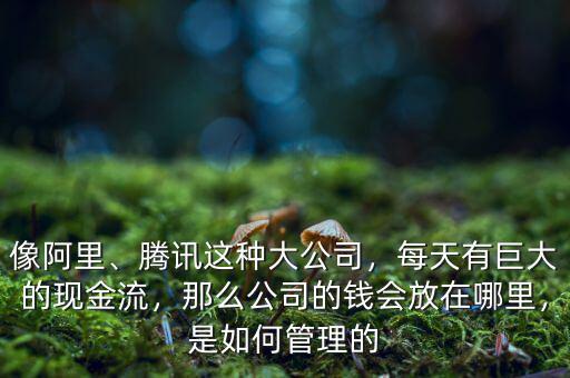 像阿里、騰訊這種大公司，每天有巨大的現(xiàn)金流，那么公司的錢(qián)會(huì)放在哪里，是如何管理的