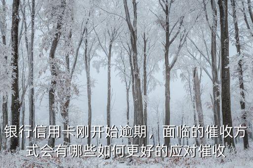 銀行信用卡剛開始逾期，面臨的催收方式會有哪些如何更好的應對催收