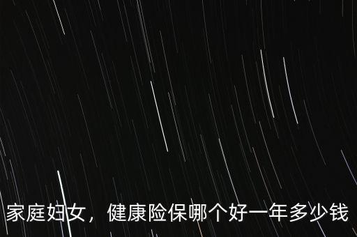 家庭婦女，健康險(xiǎn)保哪個(gè)好一年多少錢