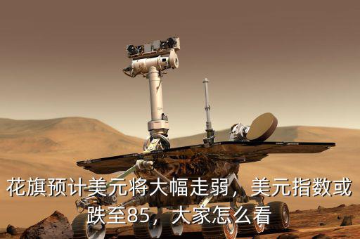 花旗預計美元將大幅走弱，美元指數(shù)或跌至85，大家怎么看