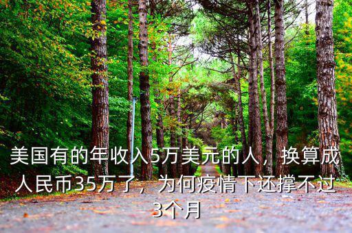 美國(guó)有的年收入5萬美元的人，換算成人民幣35萬了，為何疫情下還撐不過3個(gè)月