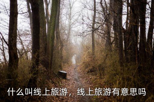 什么叫線上旅游，線上旅游有意思嗎