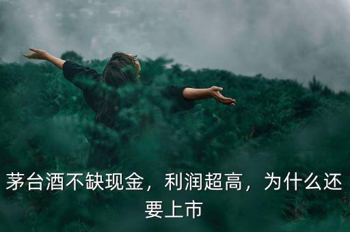 茅臺(tái)酒不缺現(xiàn)金，利潤超高，為什么還要上市