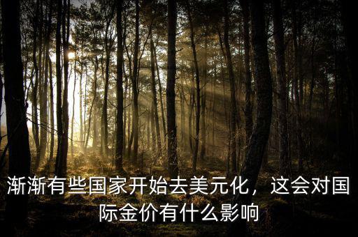 漸漸有些國(guó)家開(kāi)始去美元化，這會(huì)對(duì)國(guó)際金價(jià)有什么影響
