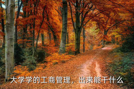 大學(xué)學(xué)的工商管理，出來(lái)能干什么