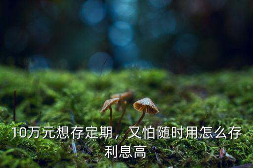 10萬(wàn)元想存定期，又怕隨時(shí)用怎么存利息高