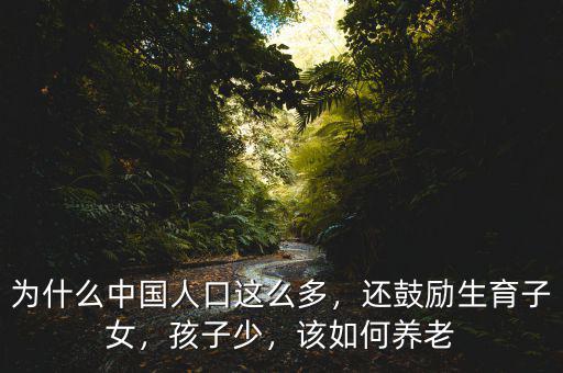 為什么中國人口這么多，還鼓勵生育子女，孩子少，該如何養(yǎng)老