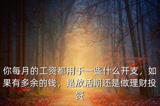 你每月的工資都用于一些什么開(kāi)支，如果有多余的錢(qián)，是放活期還是做理財(cái)投資
