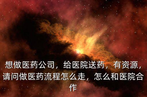 想做醫(yī)藥公司，給醫(yī)院送藥，有資源，請(qǐng)問做醫(yī)藥流程怎么走，怎么和醫(yī)院合作