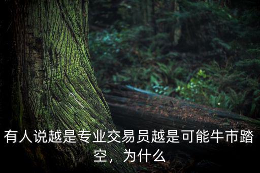 有人說越是專業(yè)交易員越是可能牛市踏空，為什么