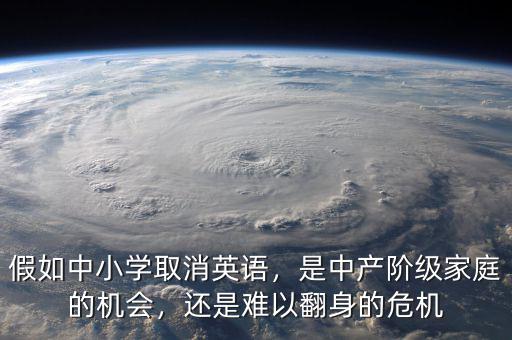 假如中小學取消英語，是中產(chǎn)階級家庭的機會，還是難以翻身的危機