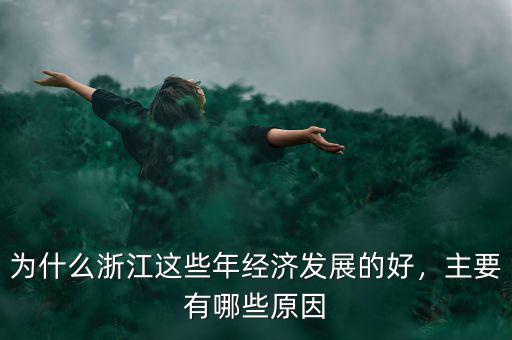 為什么浙江這些年經(jīng)濟發(fā)展的好，主要有哪些原因