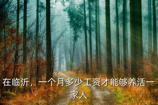 在臨沂，一個(gè)月多少工資才能夠養(yǎng)活一家人