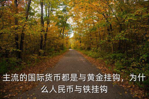 主流的國際貨幣都是與黃金掛鉤，為什么人民幣與鐵掛鉤