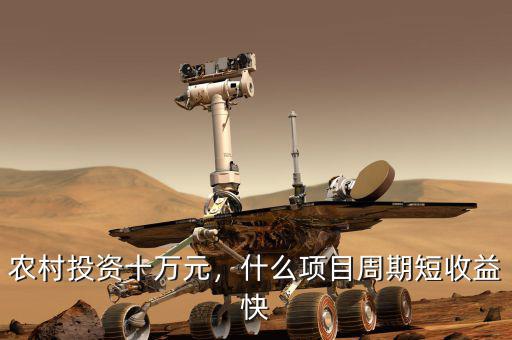農(nóng)村投資十萬元，什么項目周期短收益快
