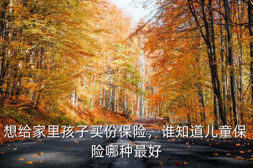 想給家里孩子買份保險(xiǎn)，誰(shuí)知道兒童保險(xiǎn)哪種最好