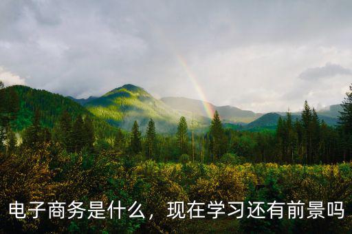電子商務(wù)是什么，現(xiàn)在學(xué)習(xí)還有前景嗎