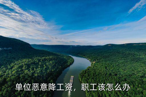 單位惡意降工資，職工該怎么辦