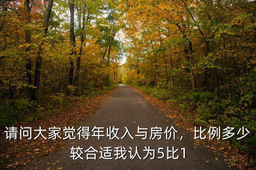 請問大家覺得年收入與房價，比例多少較合適我認為5比1