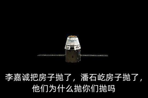 李嘉誠(chéng)把房子拋了，潘石屹房子拋了，他們?yōu)槭裁磼伳銈儝亞? class=