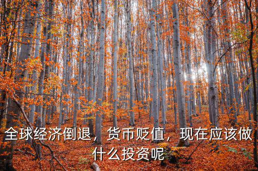 全球經(jīng)濟(jì)倒退，貨幣貶值，現(xiàn)在應(yīng)該做什么投資呢