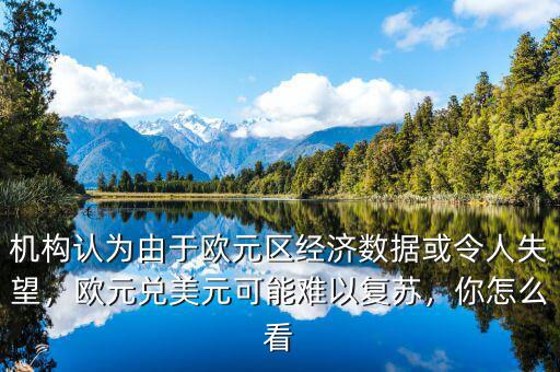 機(jī)構(gòu)認(rèn)為由于歐元區(qū)經(jīng)濟(jì)數(shù)據(jù)或令人失望，歐元兌美元可能難以復(fù)蘇，你怎么看