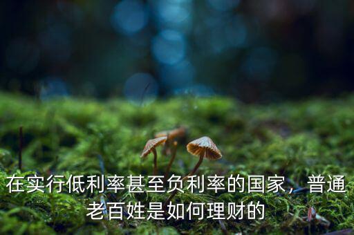 在實行低利率甚至負利率的國家，普通老百姓是如何理財?shù)? class=