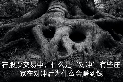 在股票交易中，什么是“對沖”有些莊家在對沖后為什么會賺到錢