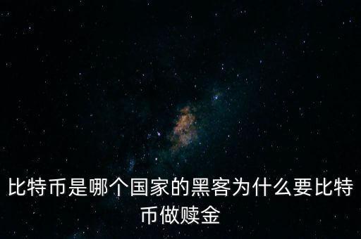 比特幣是哪個(gè)國家的黑客為什么要比特幣做贖金