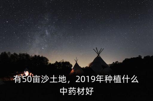 有50畝沙土地，2019年種植什么中藥材好