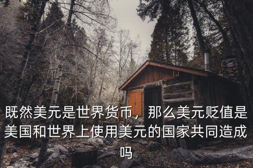 既然美元是世界貨幣，那么美元貶值是美國(guó)和世界上使用美元的國(guó)家共同造成嗎
