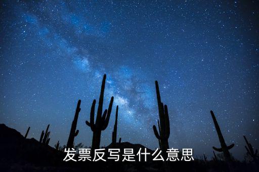 發(fā)票反寫(xiě)什么意思，反寫(xiě)什么意思