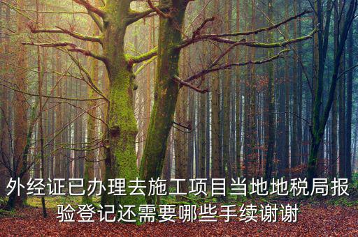 外管證報驗都需要什么，辦了外管證咋申報