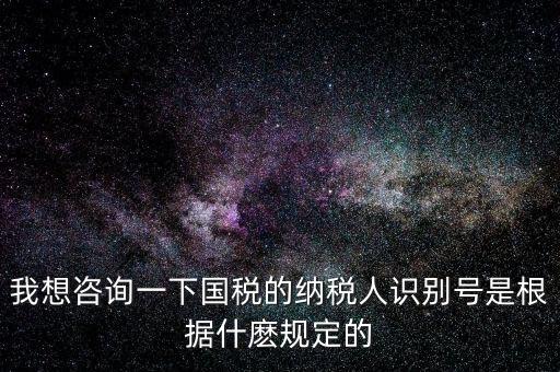 臨時納稅人代碼是什么，我想咨詢一下國稅的納稅人識別號是根據什麼規(guī)定的