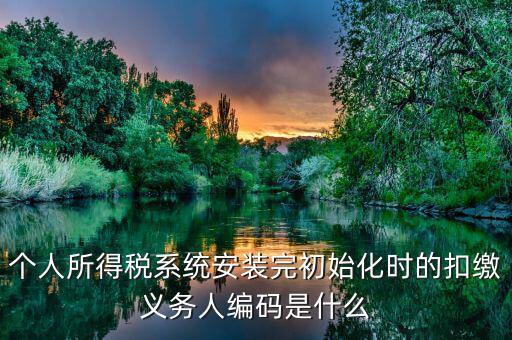 扣繳義務(wù)人編碼扣繳義務(wù)人編碼是什么，扣繳義務(wù)人編碼是什么啊