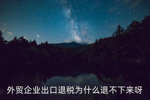 自行車出口退不了稅是什么原因，為什么出口不能退稅