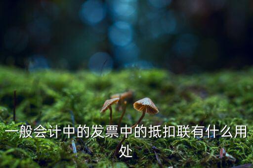 抵扣聯(lián)有什么用，一般會(huì)計(jì)中的發(fā)票中的抵扣聯(lián)有什么用處