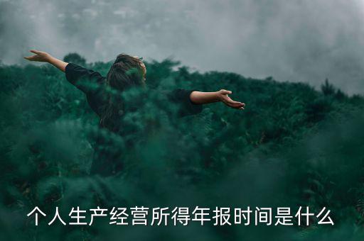個(gè)人經(jīng)營(yíng)所得是什么時(shí)候申報(bào)，個(gè)人所得稅什么時(shí)候申報(bào)