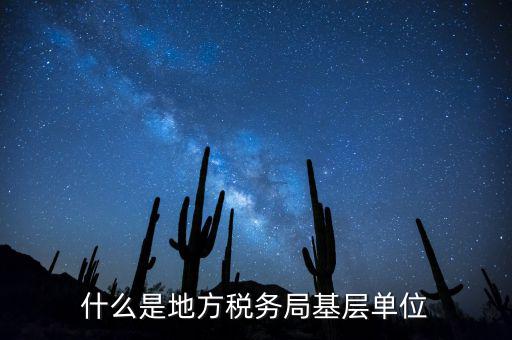基層稅務(wù)機(jī)關(guān)是什么，什么是地方稅務(wù)局基層單位