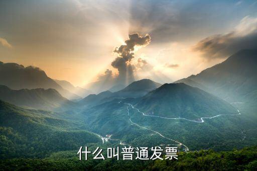 普通發(fā)票是什么，什么是普通發(fā)票