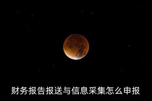 財(cái)務(wù)報(bào)送與信息采集是什么，財(cái)務(wù)報(bào)告報(bào)送與信息采集怎么申報(bào)