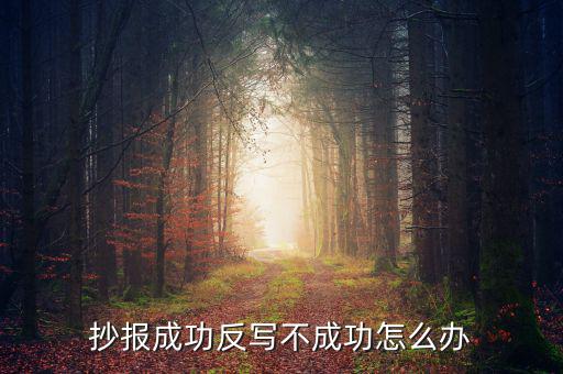 百旺稅控反寫不成功什么原因，抄報成功反寫不成功怎么辦