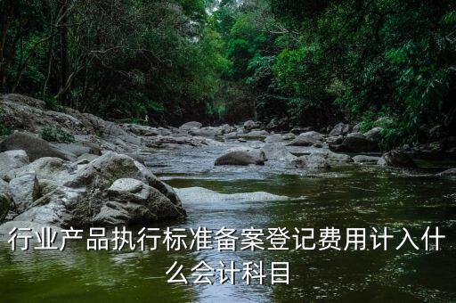 備案費入什么科目，行業(yè)產品執(zhí)行標準備案登記費用計入什么會計科目