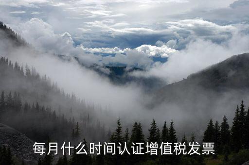 月底認(rèn)證什么發(fā)票，每月什么時間認(rèn)證增值稅發(fā)票
